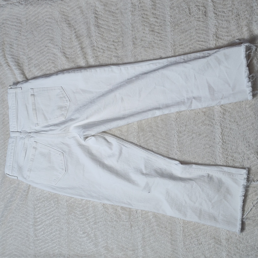 Ambercrombie And Fitch Ultra High Rise Kick Flare Women's White Jeans Size 29/8 - Picture 7 of 11